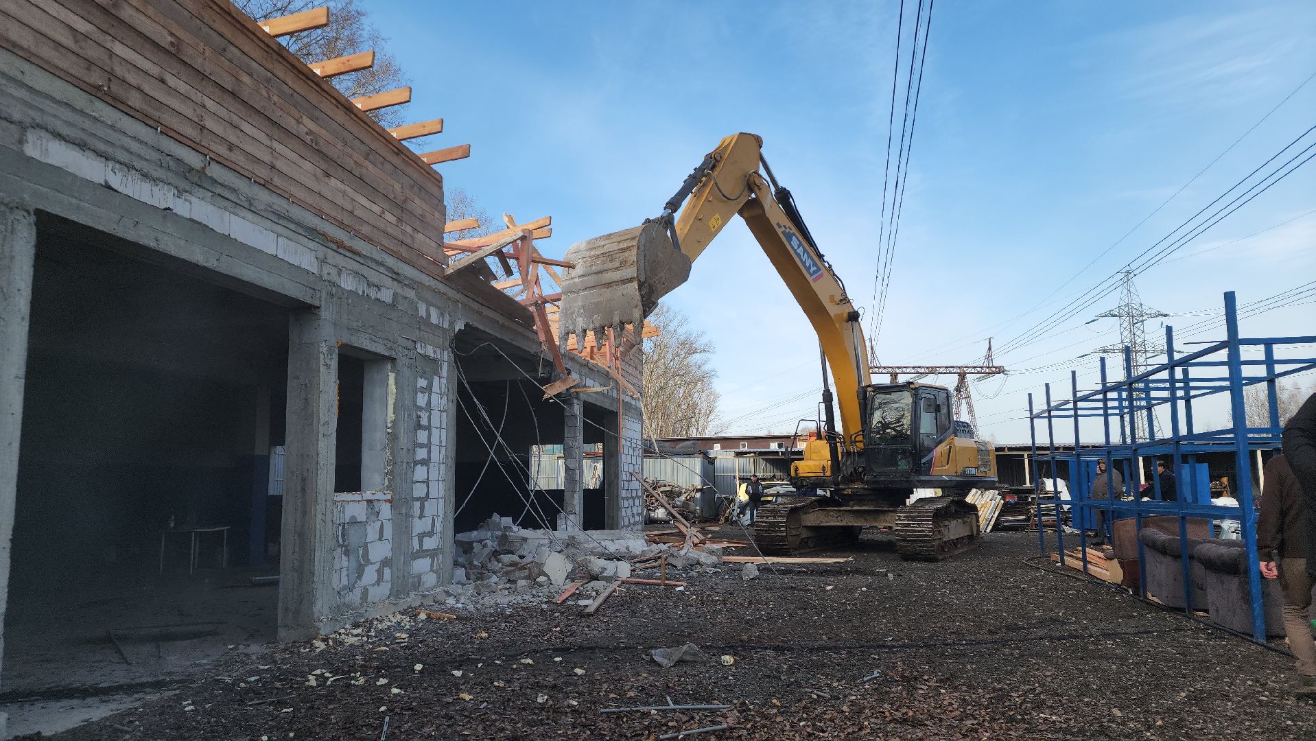 снос незаконных строений, мытищи,