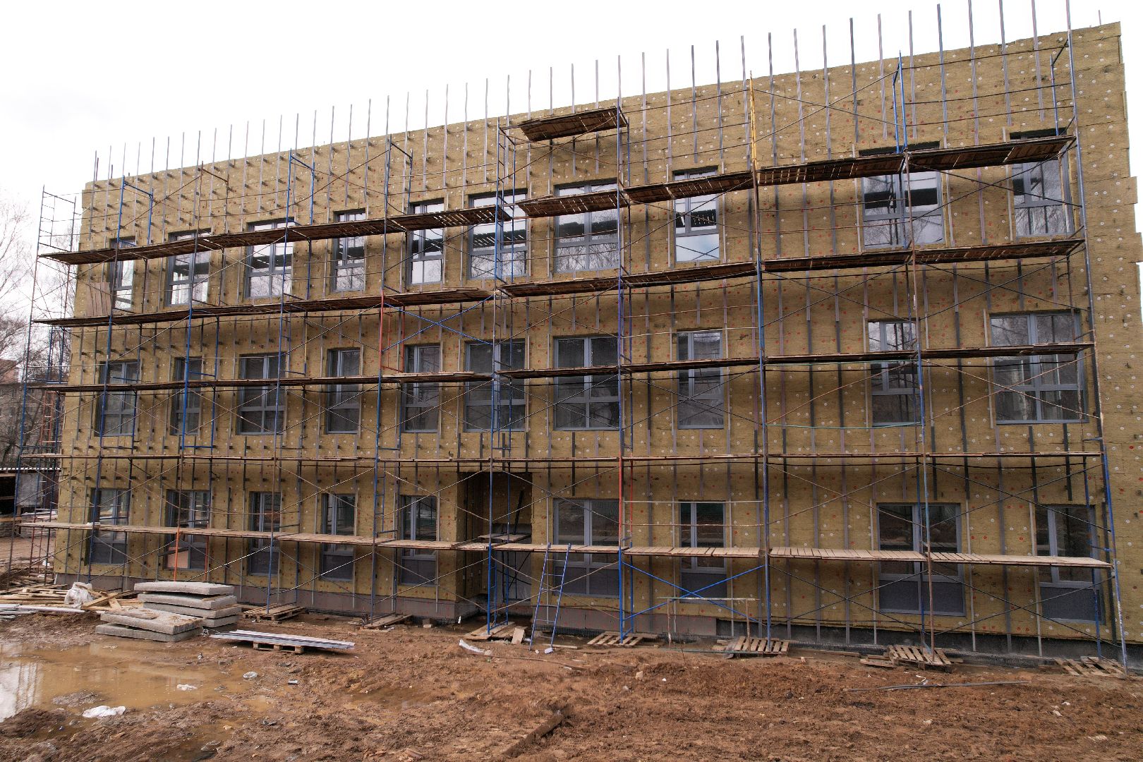 видео с коптера, детский сад 9 в химках, реконструкция детского сада,