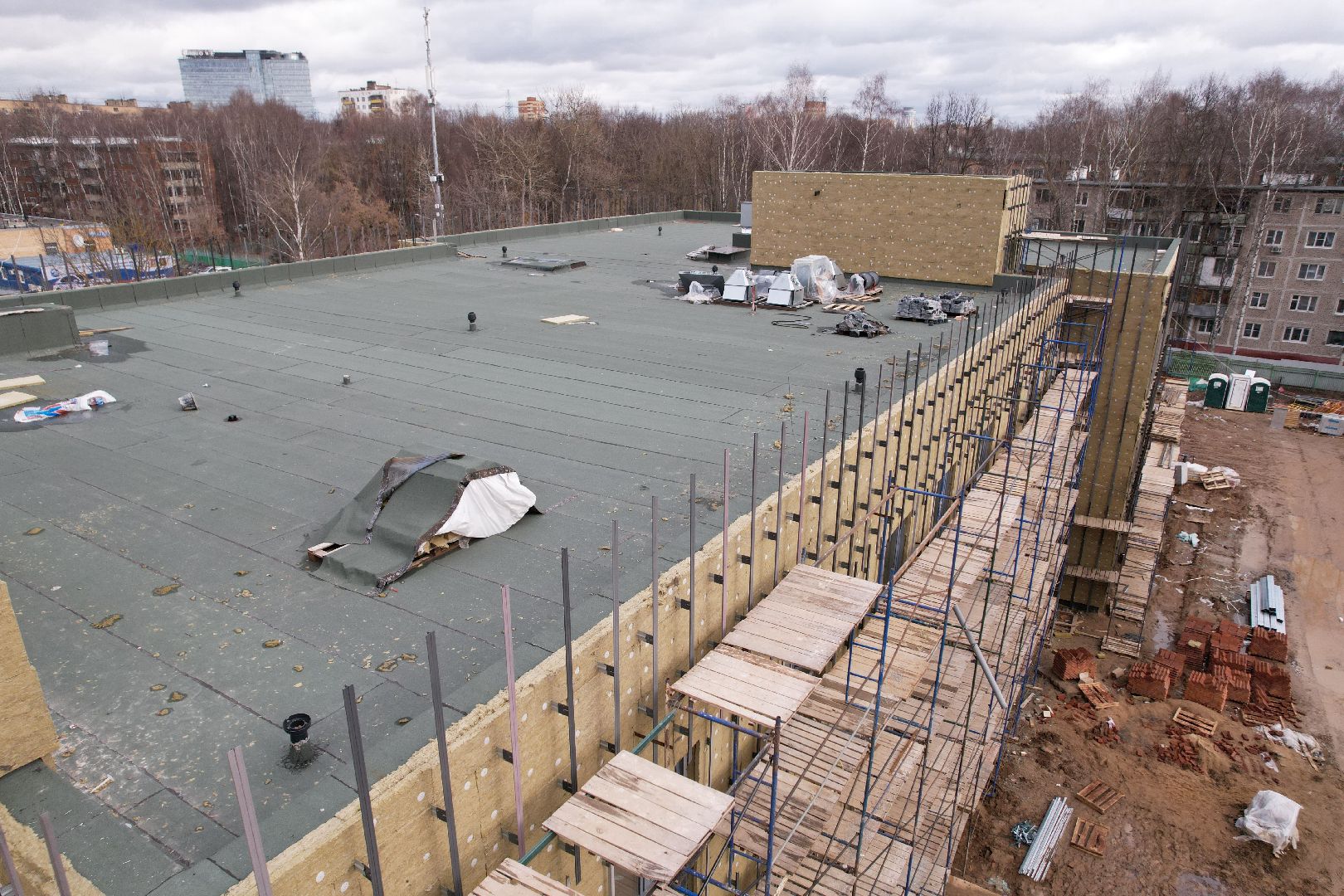 видео с коптера, детский сад 9 в химках, реконструкция детского сада,