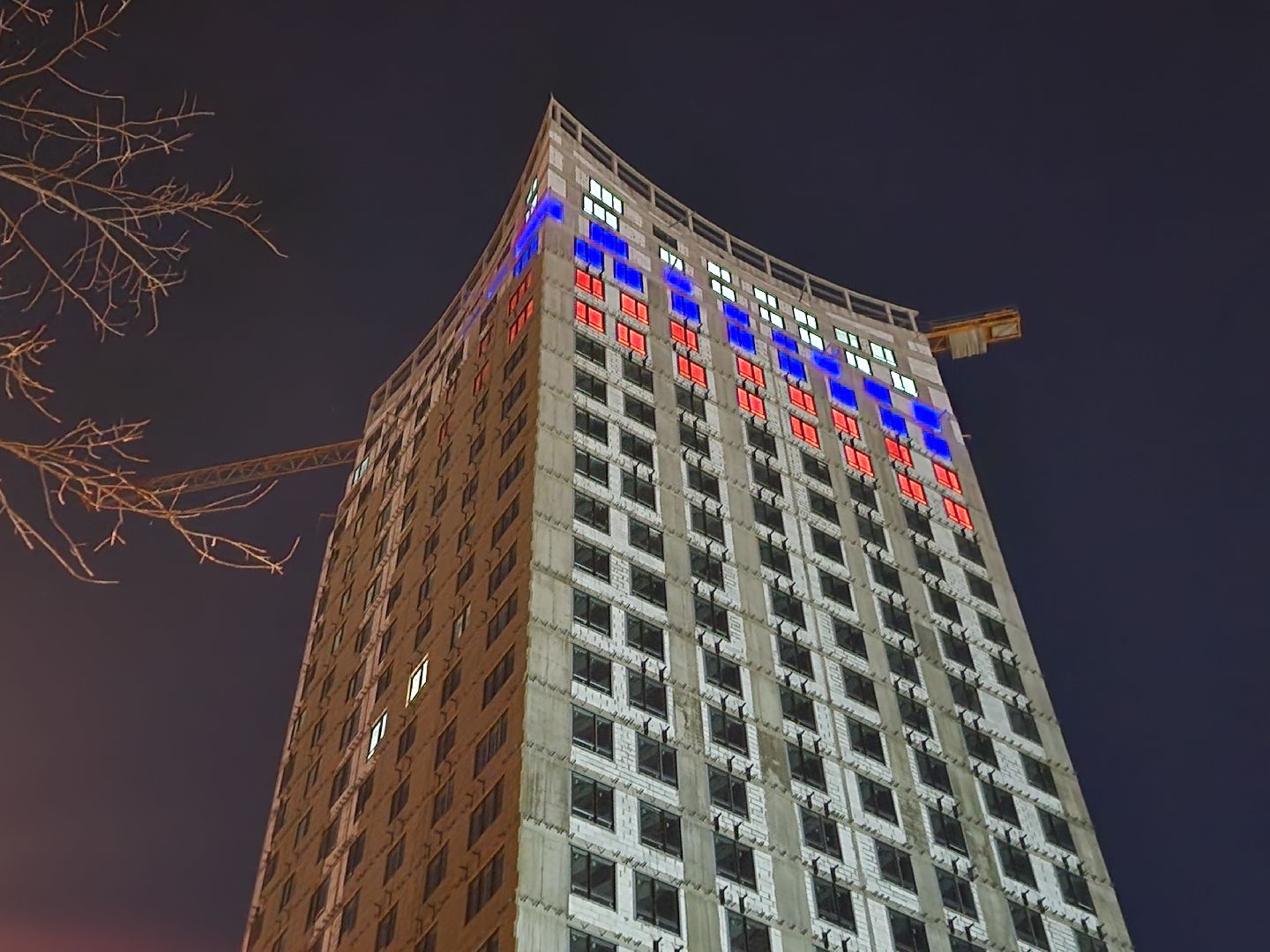 пушкино, флаг, подсветка, страна,