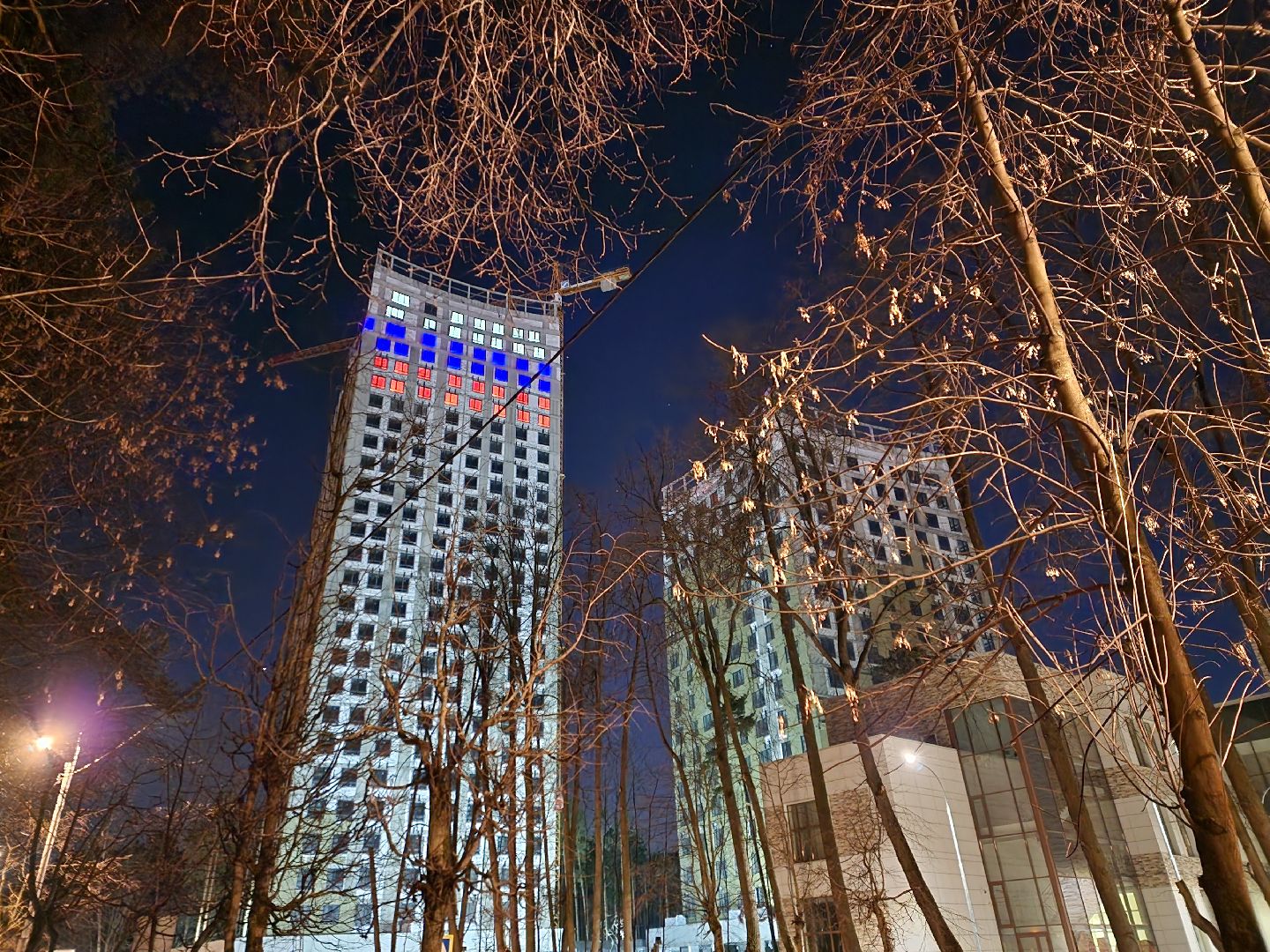 пушкино, флаг, подсветка, страна,