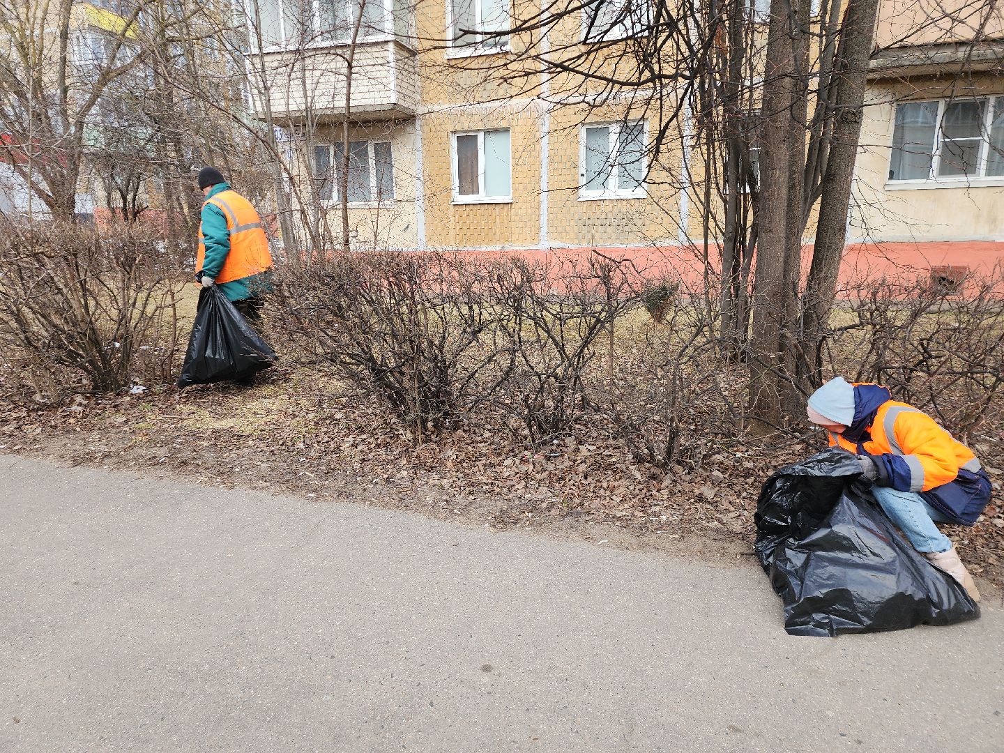 серпухов, подмосковье, уборка улиц,
