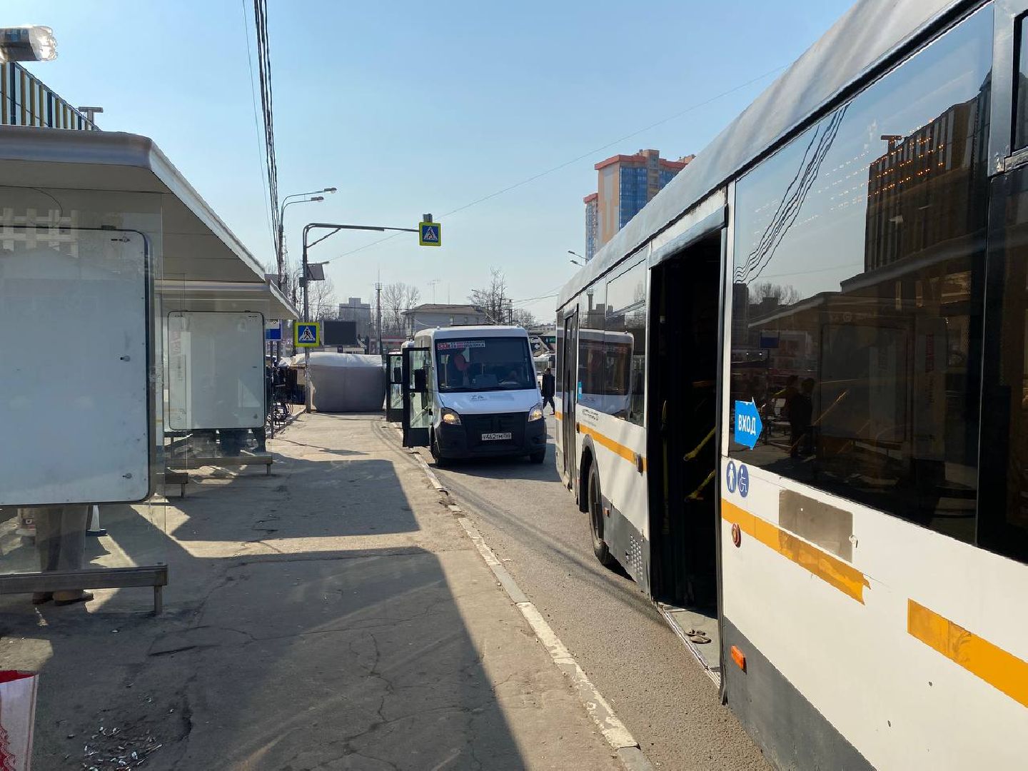 маршрут 827, проверка маршрута 827, автобус 827, маршрут в Красногорске, МЦД Павшино - МЦД Нахабино,