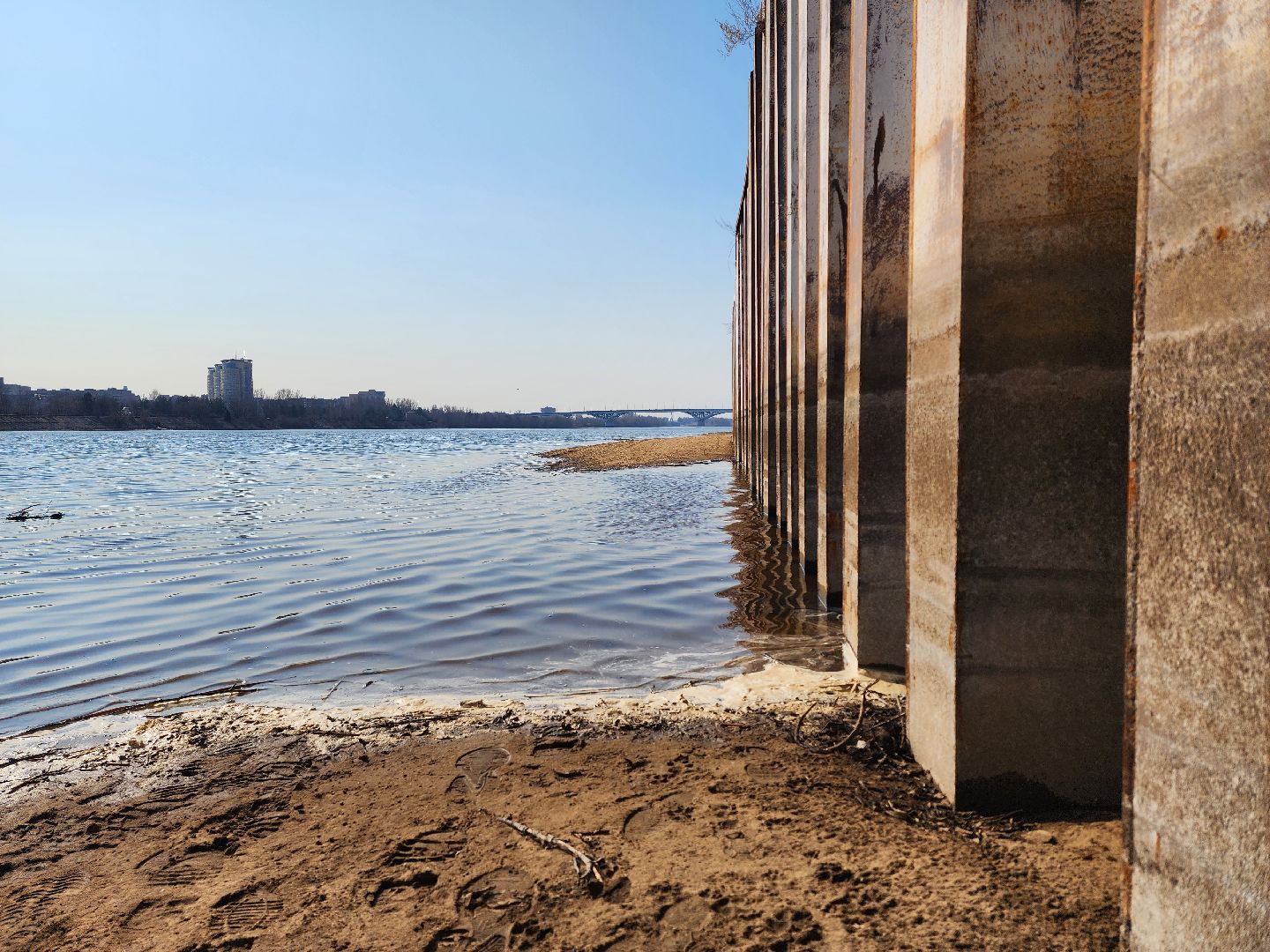 дубна, дамба, оэз дубна, левый берег,