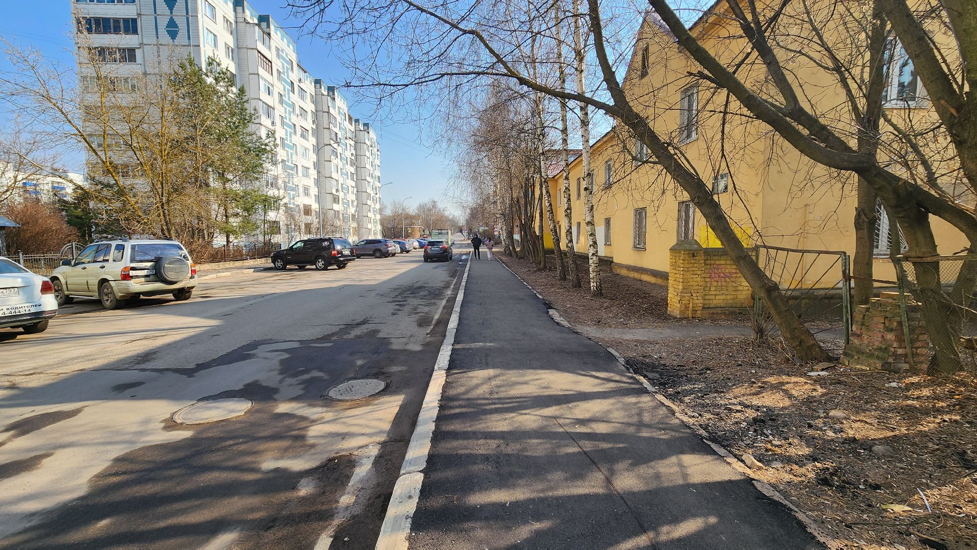 солнечногорск, благоустройство, новый асфальт, улица почтовая,