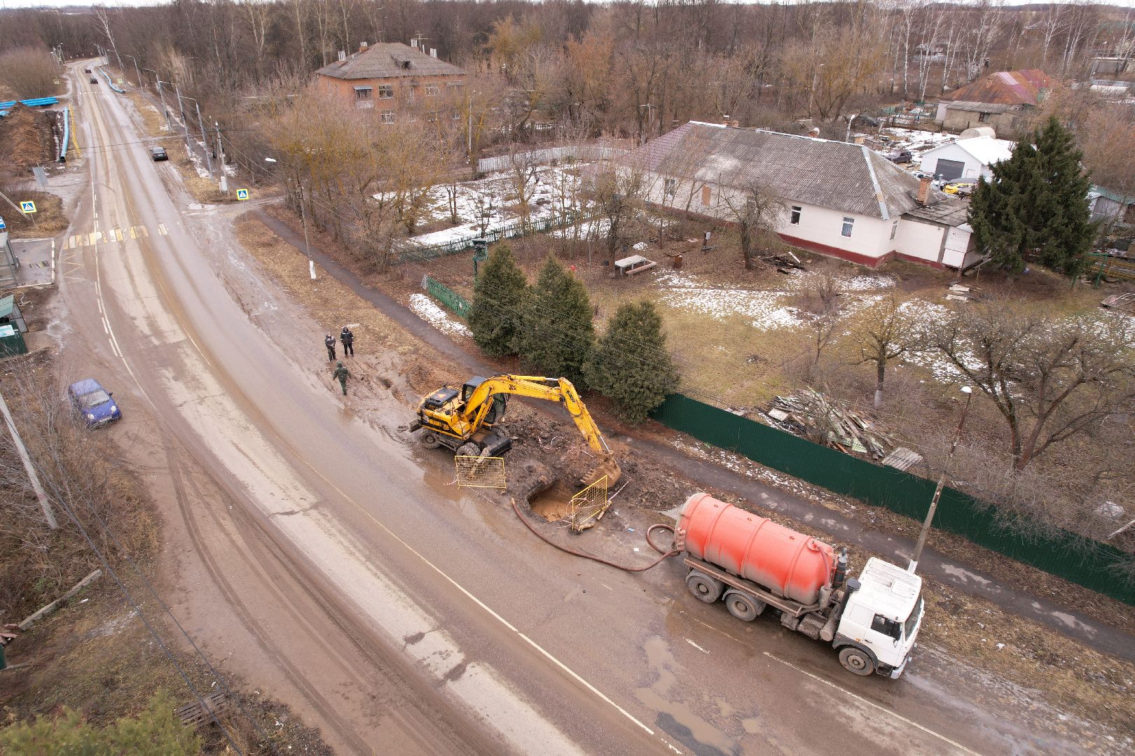 видео с коптера, трубопровод в кашире, канализационная сеть в кашире,
