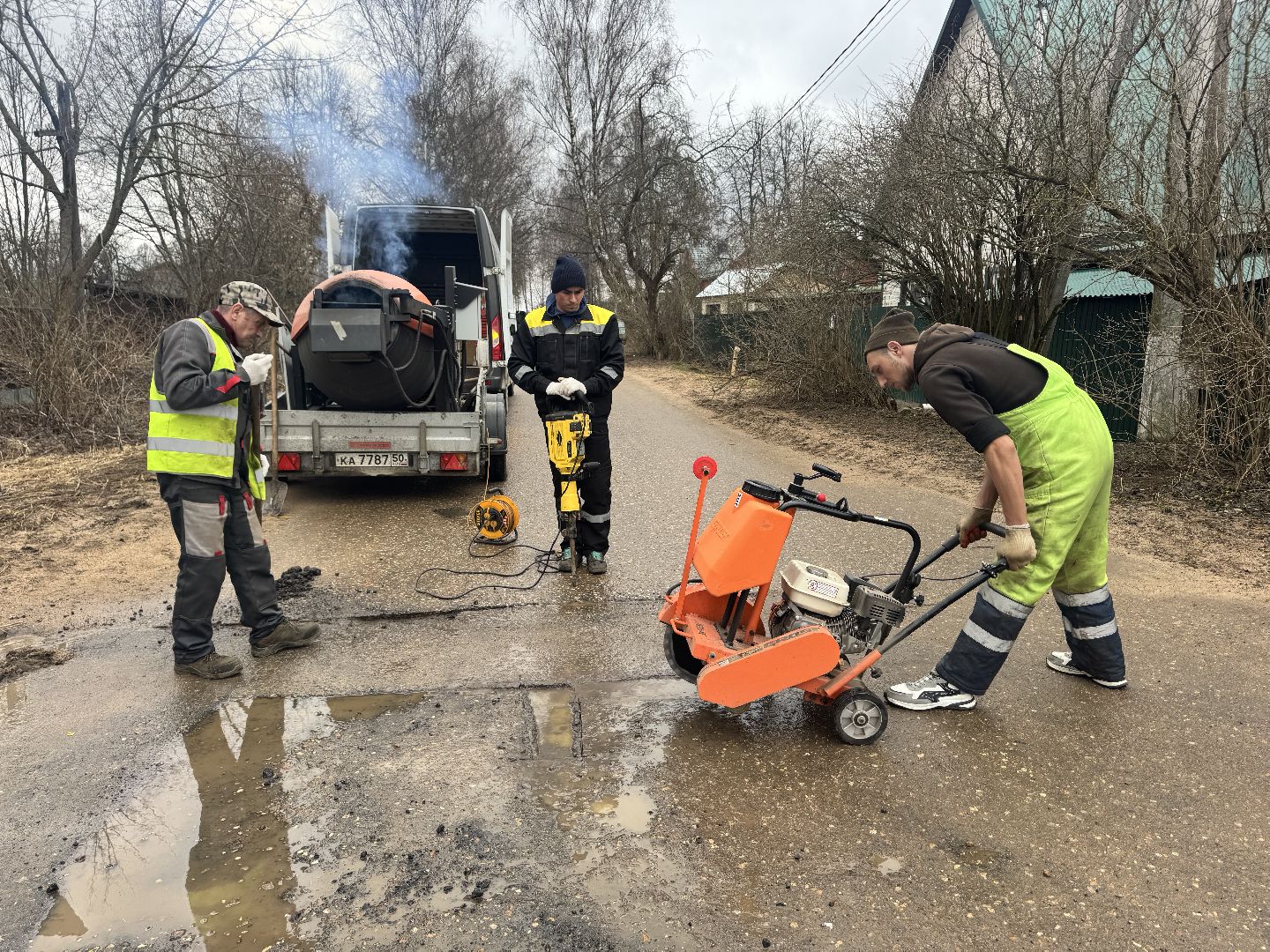 шаховская, ямочный ремонт, ямочный ремонт дорог,
