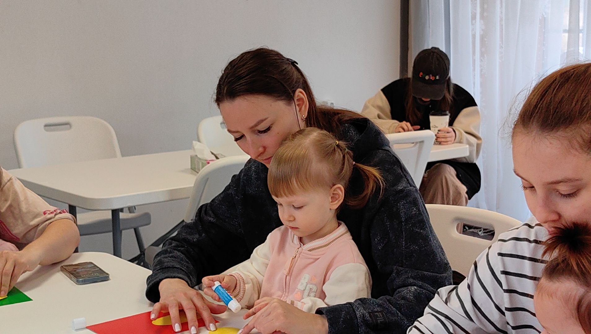 мастер-класс, парк, клей, цветная бумага,