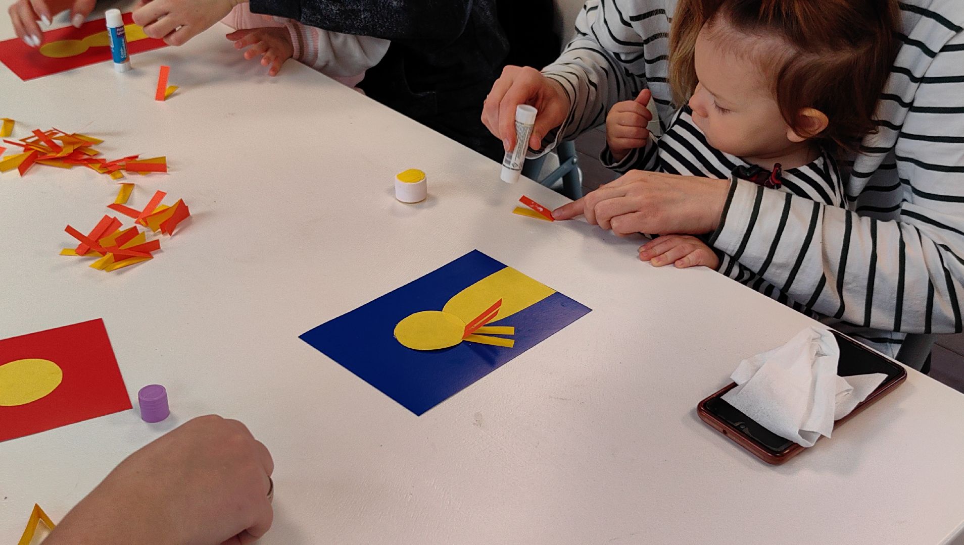 мастер-класс, парк, клей, цветная бумага,