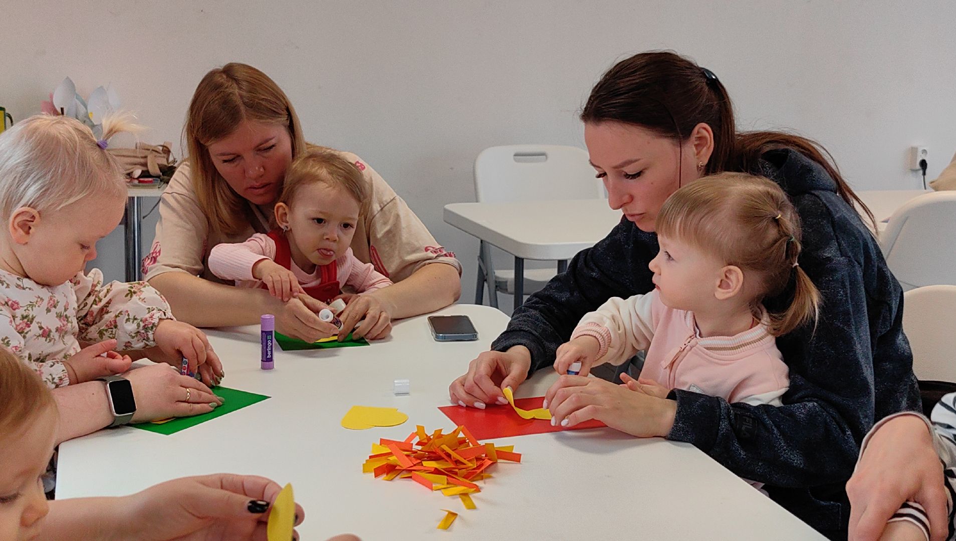 мастер-класс, парк, клей, цветная бумага,