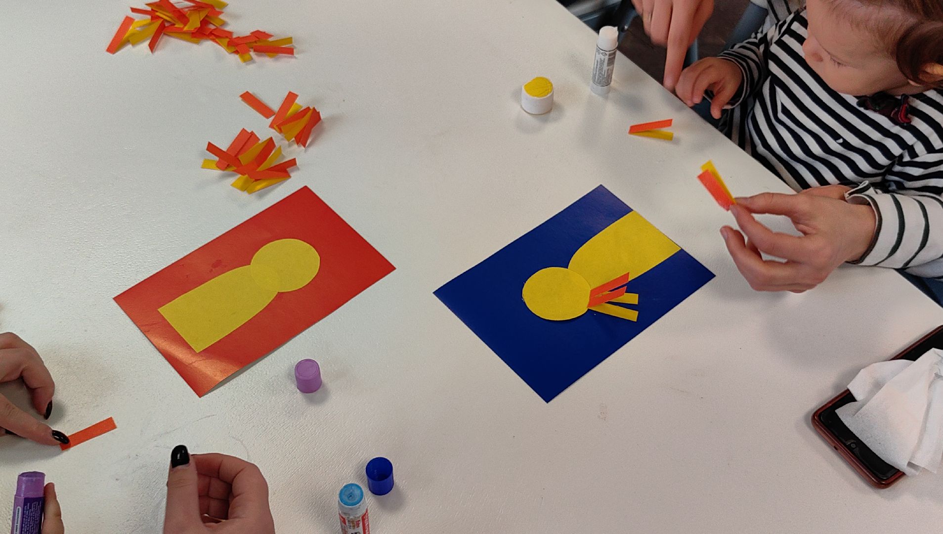 мастер-класс, парк, клей, цветная бумага,