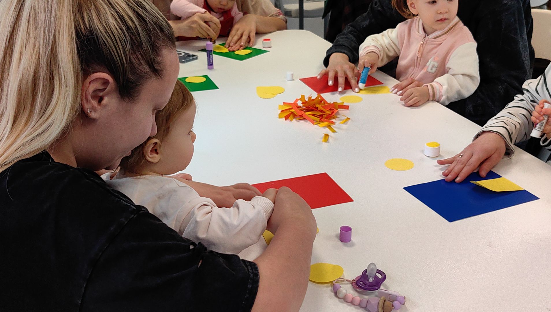 мастер-класс, парк, клей, цветная бумага,