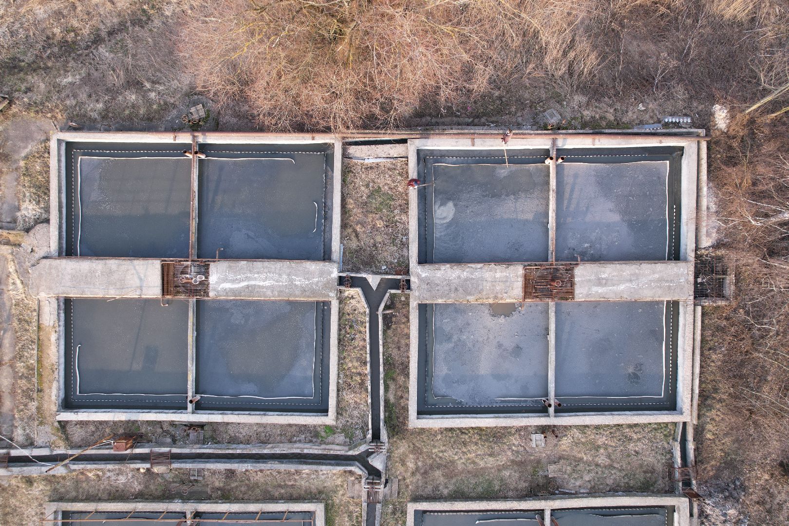 видео с коптера, очистные в дмитрове, строительство очистных,