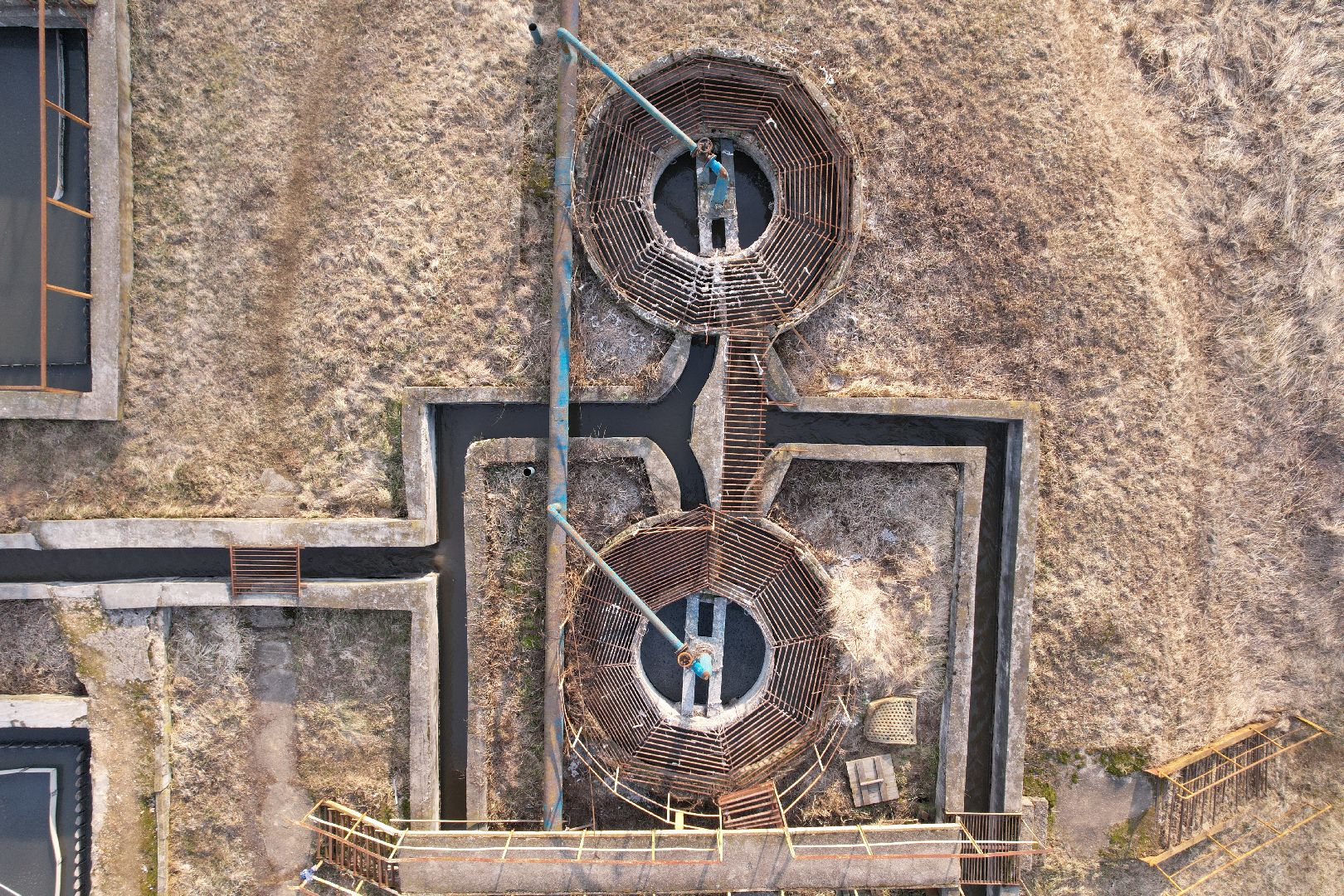 видео с коптера, очистные в дмитрове, строительство очистных,