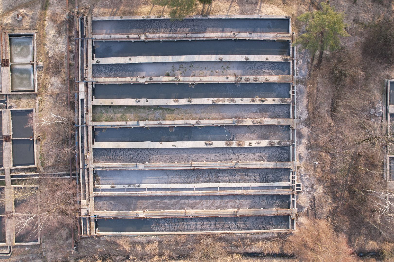 видео с коптера, очистные в дмитрове, строительство очистных,