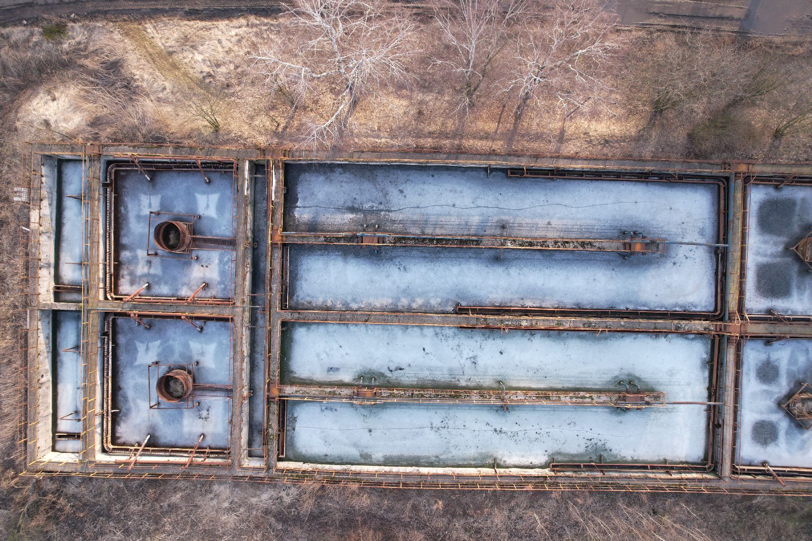 видео с коптера, очистные в дмитрове, строительство очистных,