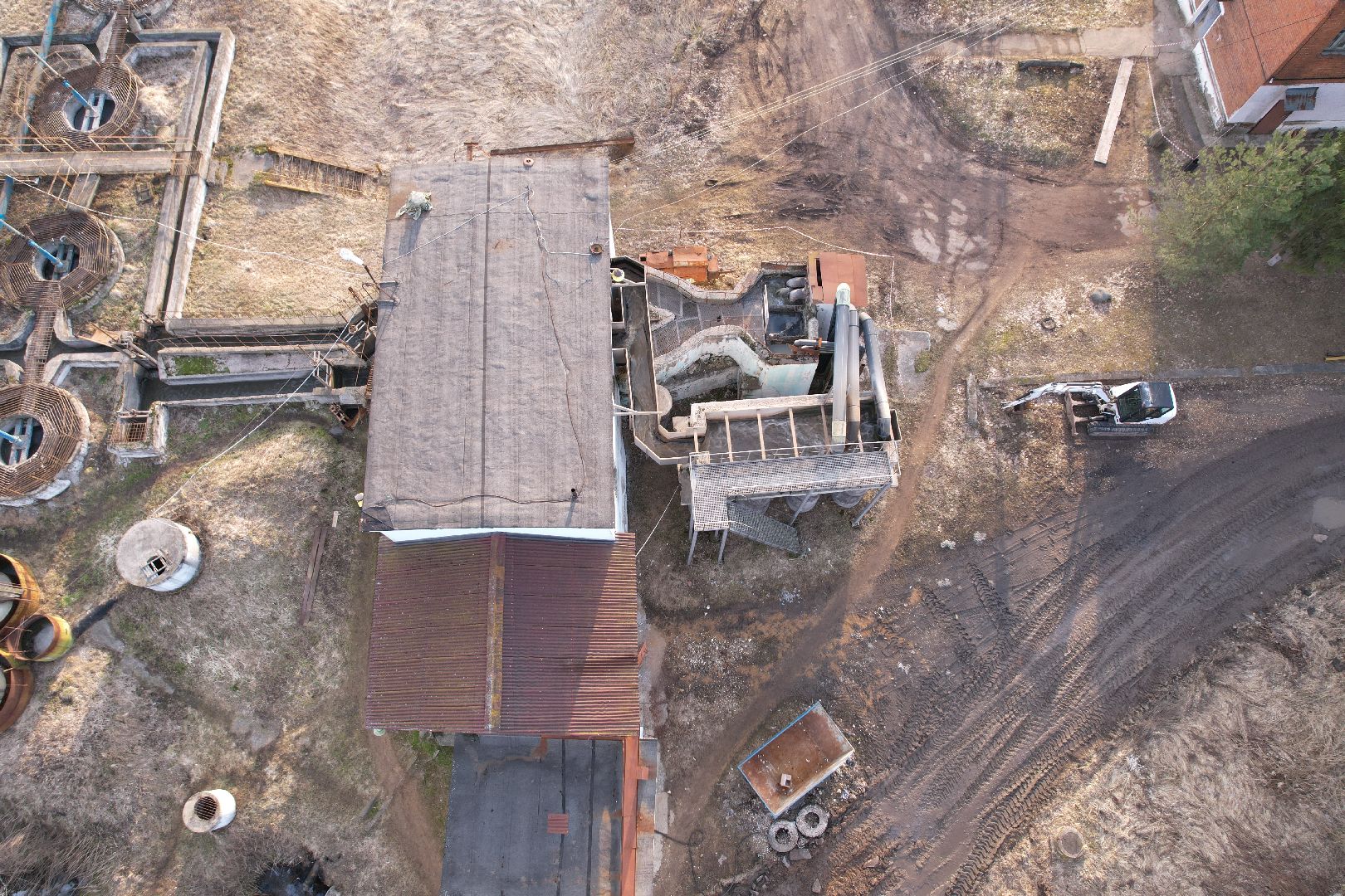 видео с коптера, очистные в дмитрове, строительство очистных,
