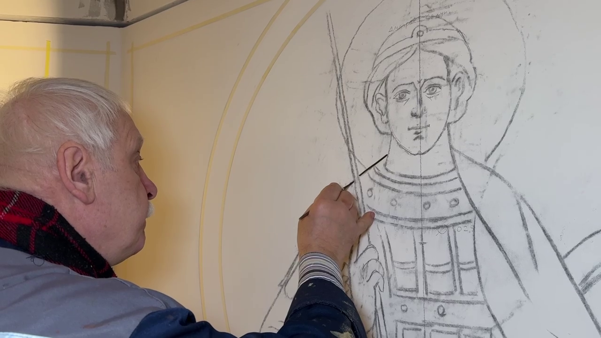 реутов, мемориал славы, часовня, реконструкция, леса, роспись часовни,