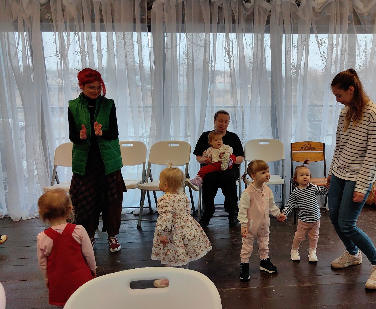 дискотека, парк, традиция, дети, родители,