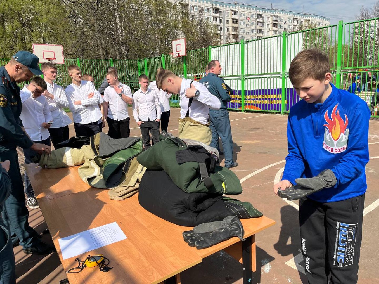 Солнечногорск, соревнования, лицей №1, пожарные, образование