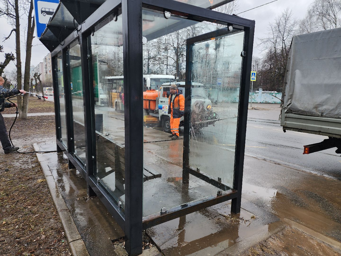 серпухов, подмосковье, уборка, остановки,