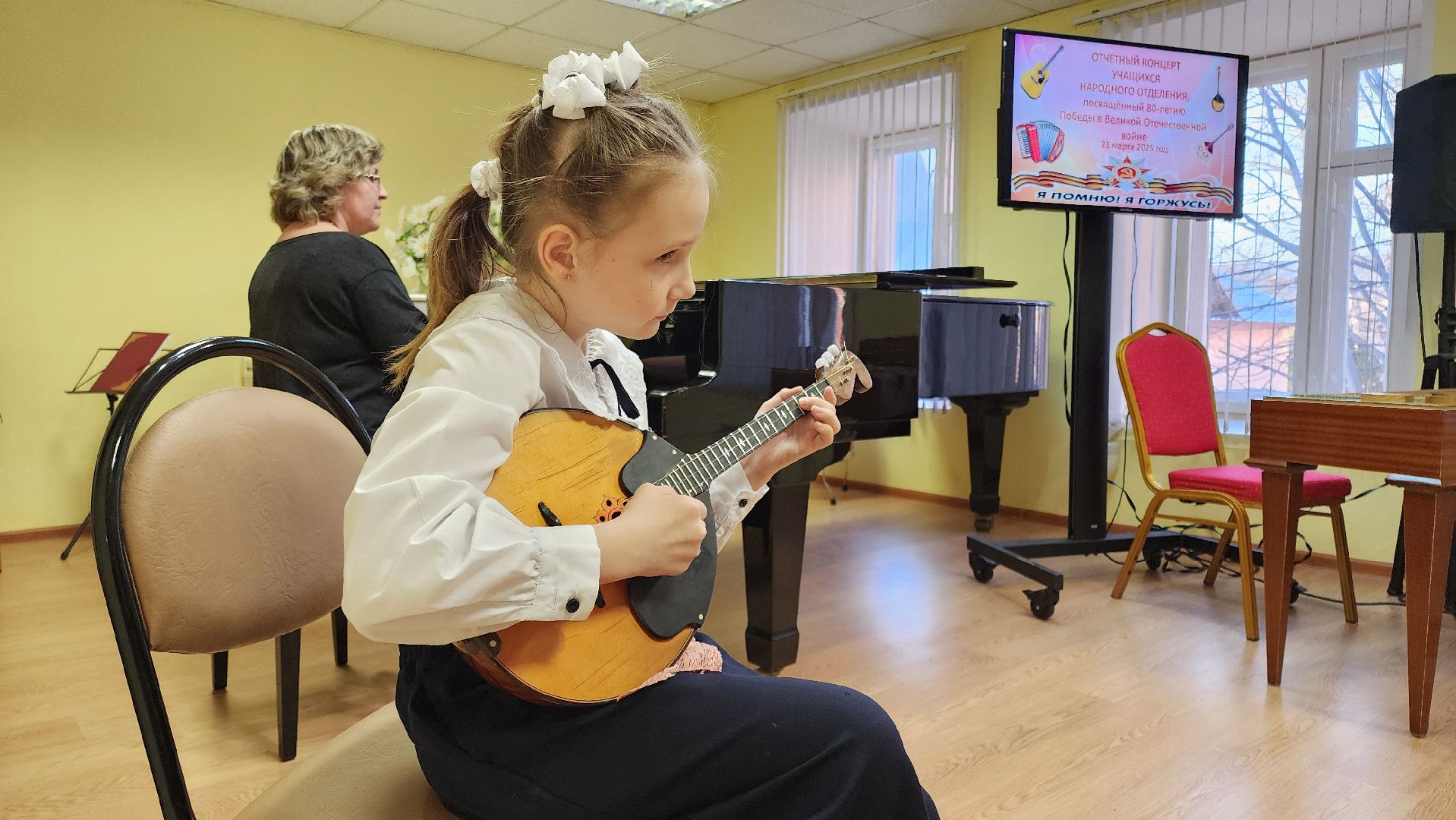 кашира, дши, музыкальная школа, оркестр, русские народные инструменты, 80 - летие победы, день победы, концерт,