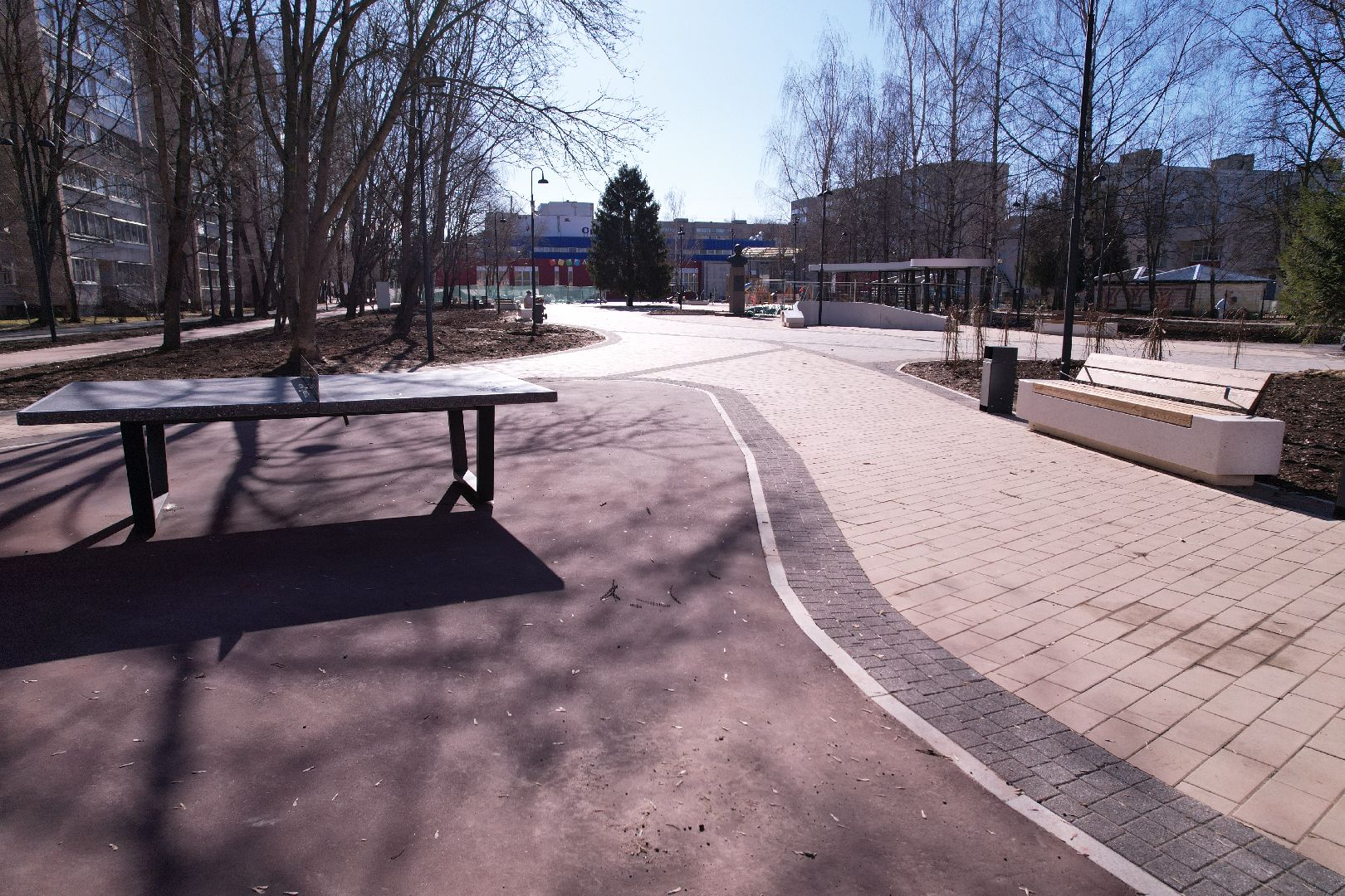 видео с коптера, сквер журавлева, благоустройство сквера в дубне,