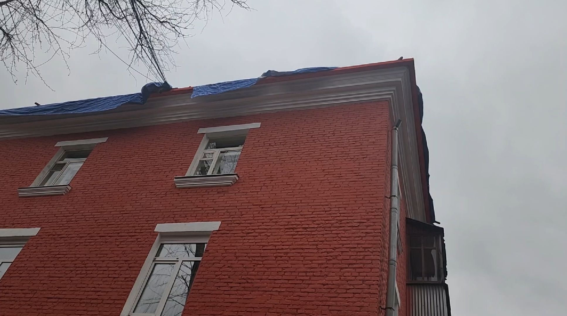 долгопрудный, водосточная труба, подъемный кран, капитальный ремонт домов, благоустройство,