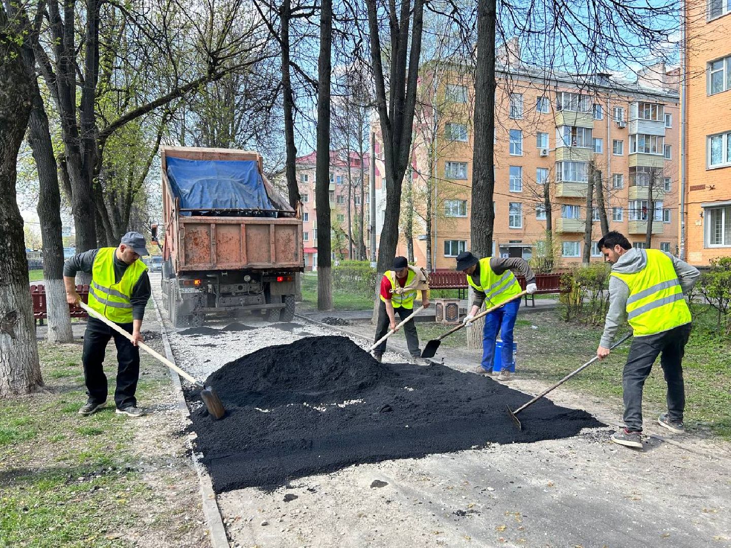 Подольск, дорожки, тротуар