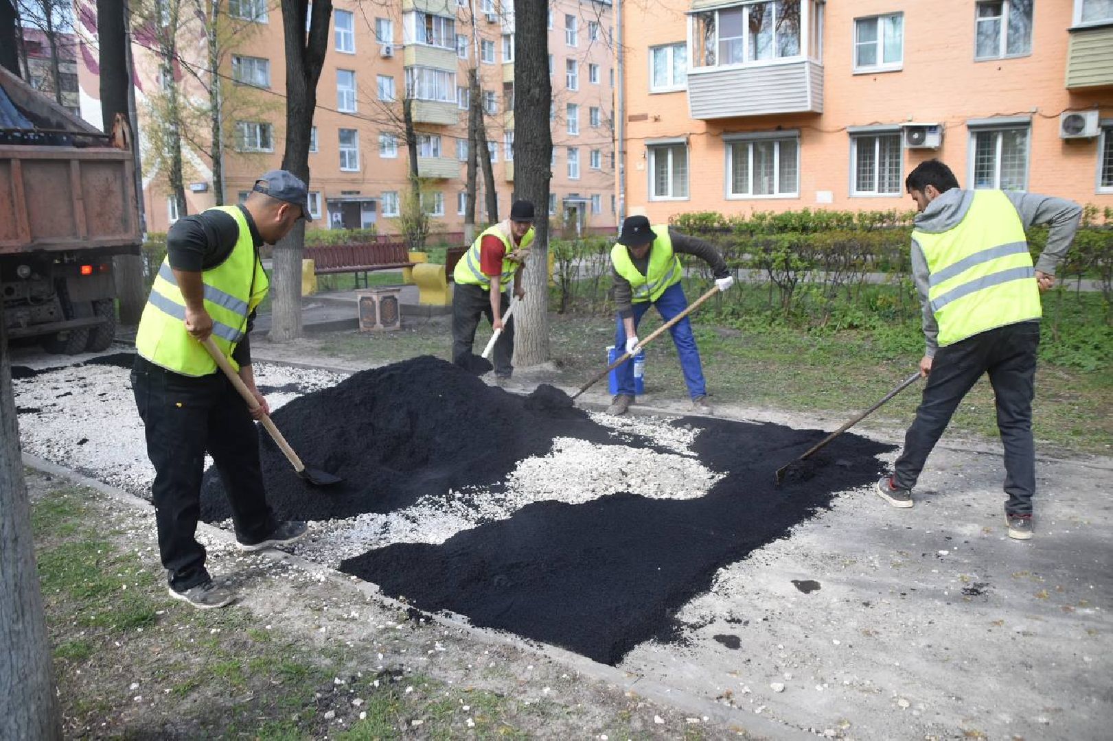 Подольск, дорожки, тротуар