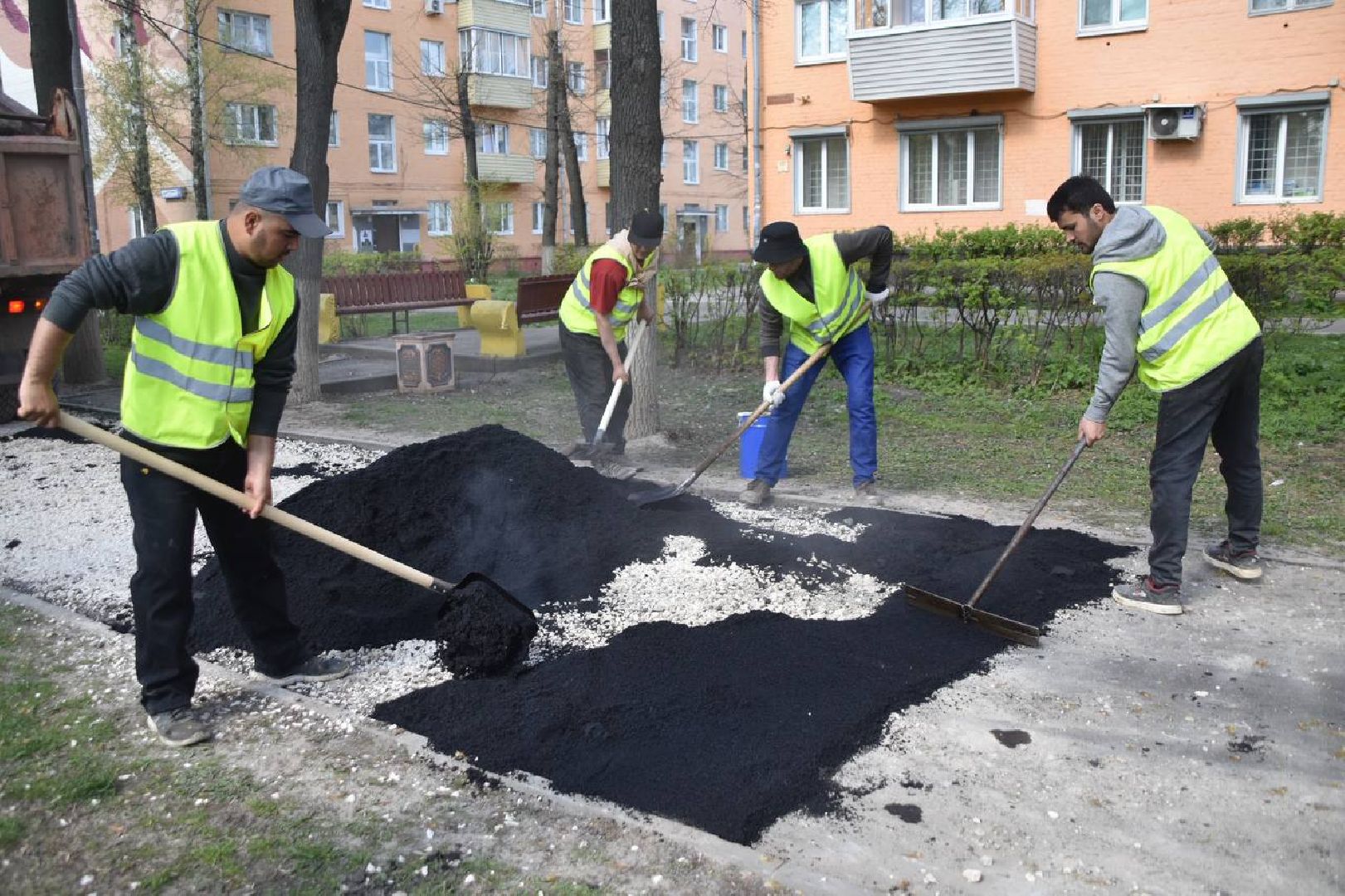 Подольск, дорожки, тротуар
