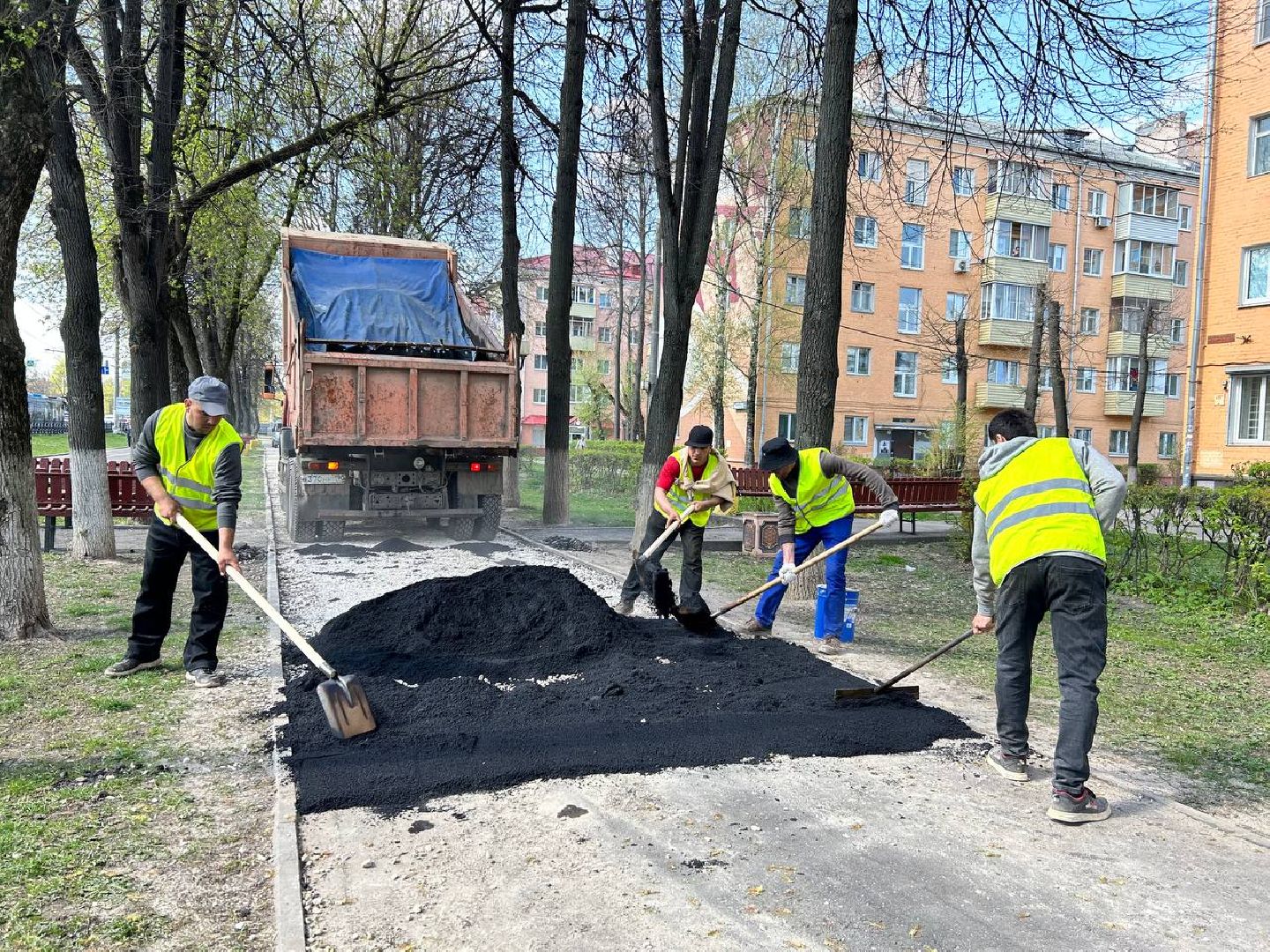 Подольск, дорожки, тротуар