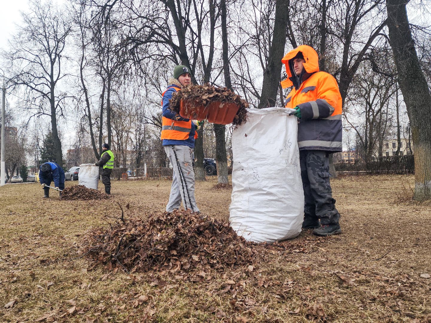Подольск, Благоустройство, Весенняя уборка, Коммунальщики,