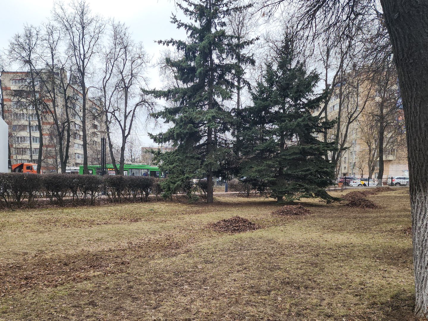 Подольск, Благоустройство, Весенняя уборка, Коммунальщики,