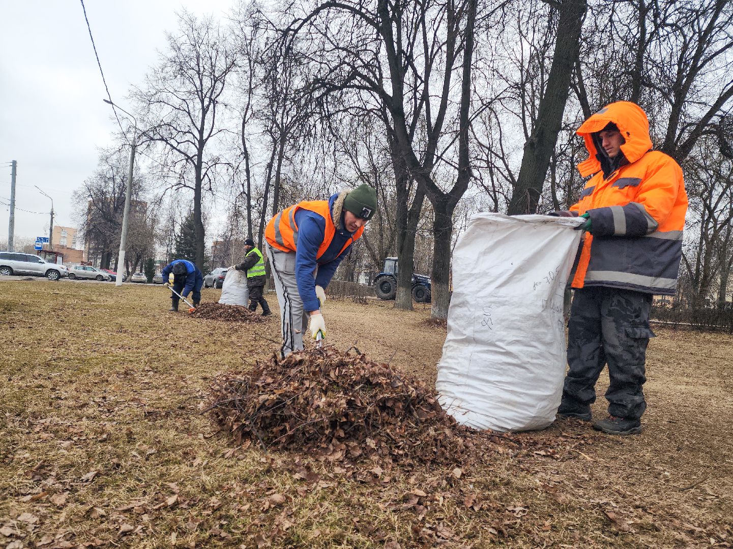 Подольск, Благоустройство, Весенняя уборка, Коммунальщики,