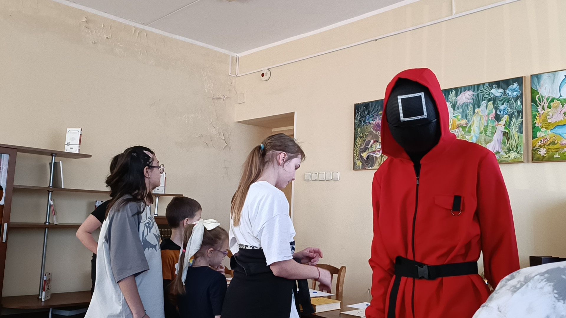 игра в кальмара, квест, библиотека, лобня,