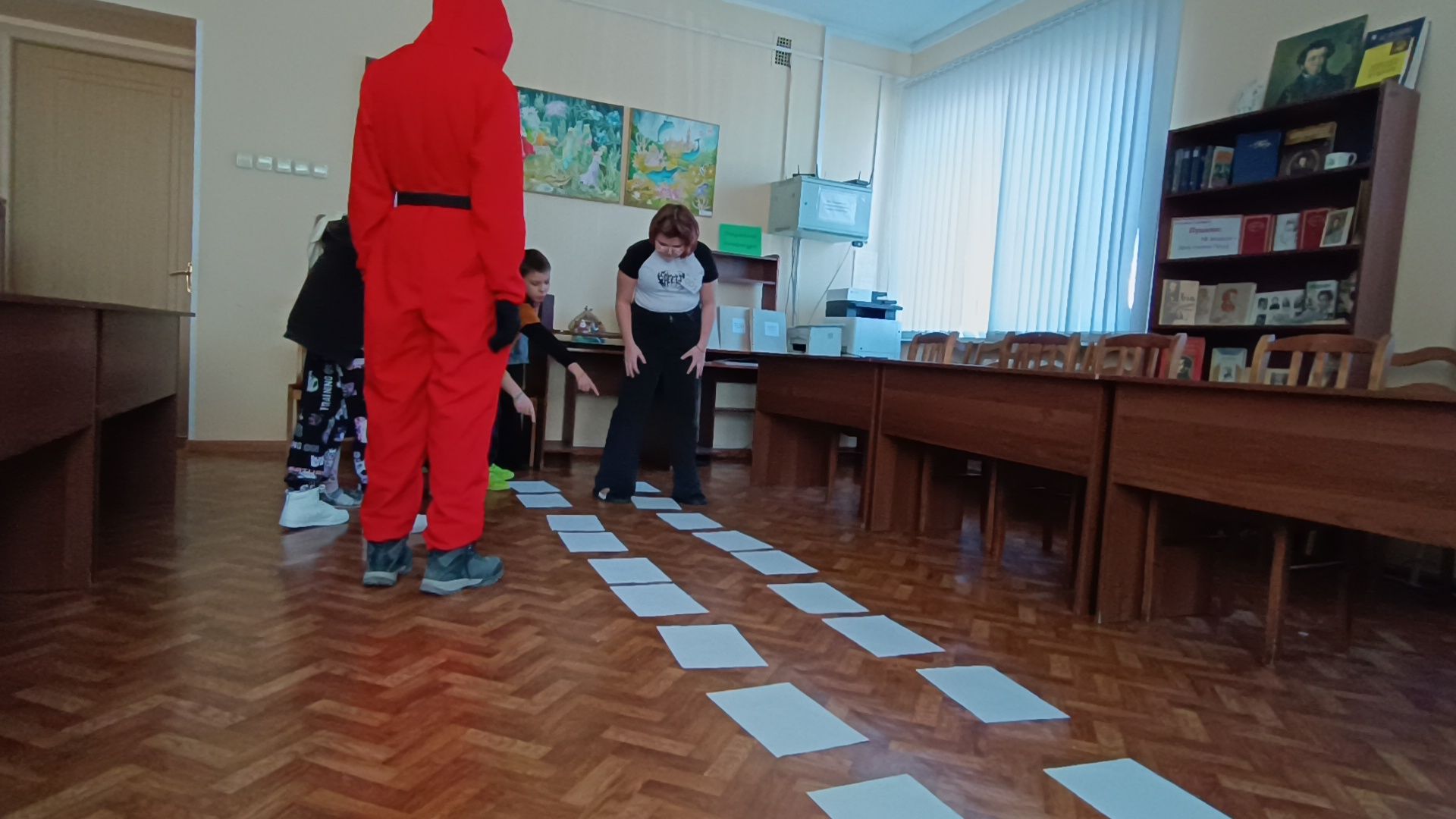 игра в кальмара, квест, библиотека, лобня,