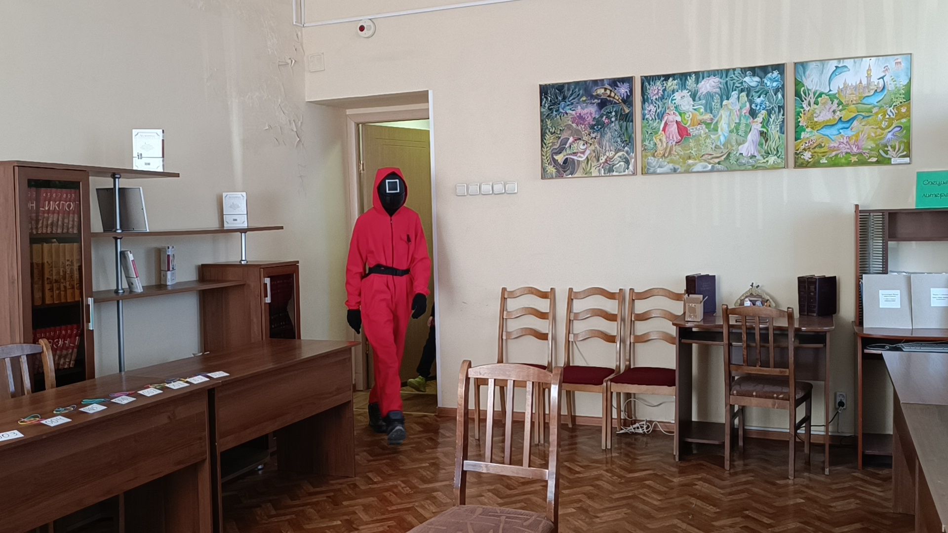 игра в кальмара, квест, библиотека, лобня,