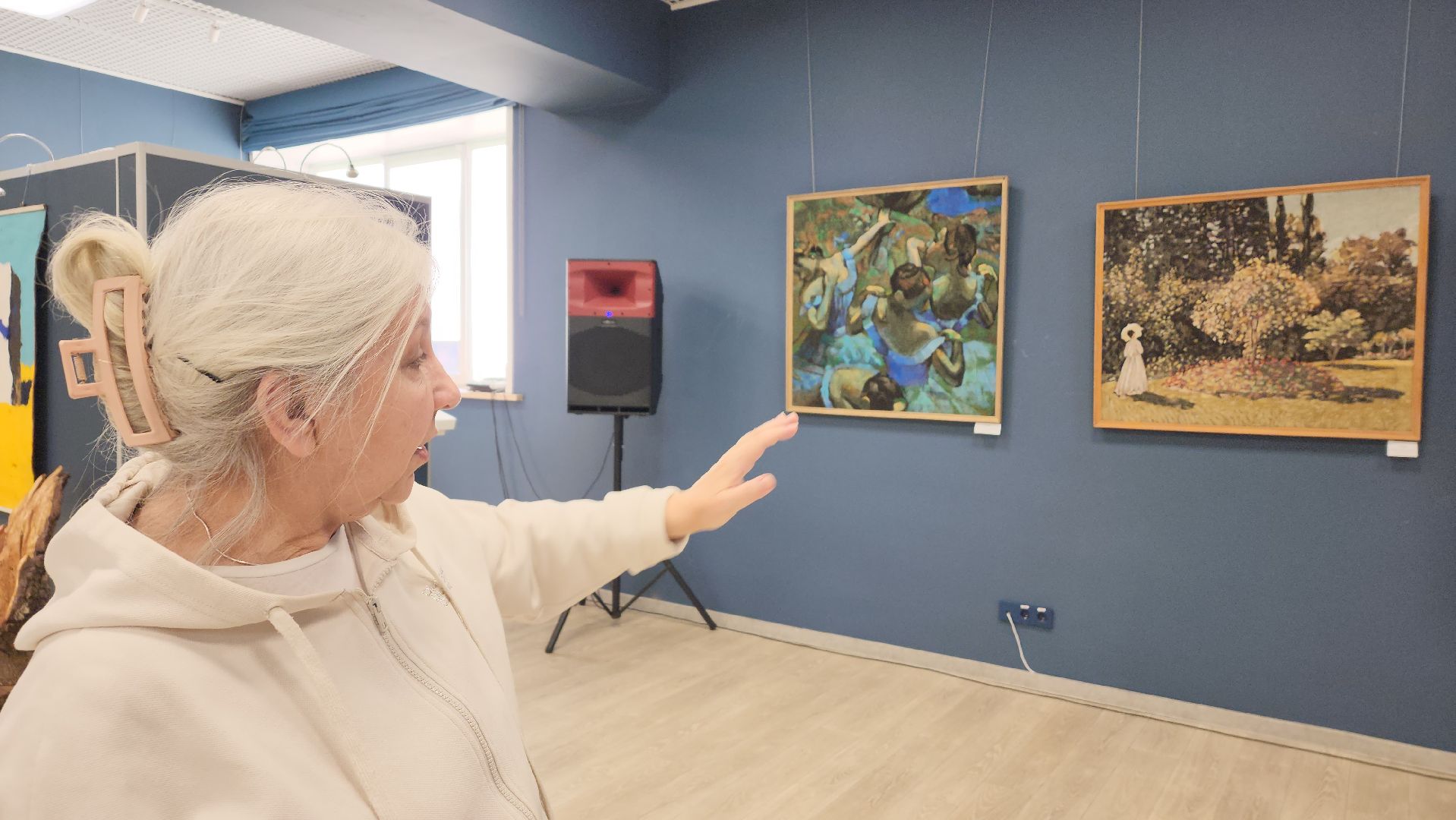 художественная выставка, художник, ивантеевка, библиотека, гобелен, картины маслом, пастель,