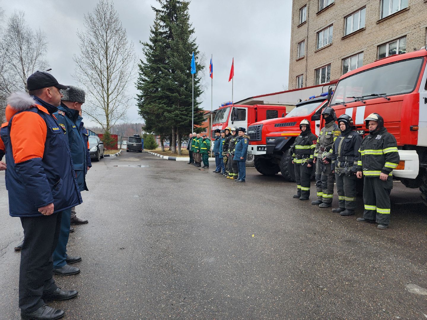 фрязино, пожарные учения, пожароопасный сезон, мчс, лесная охрана,