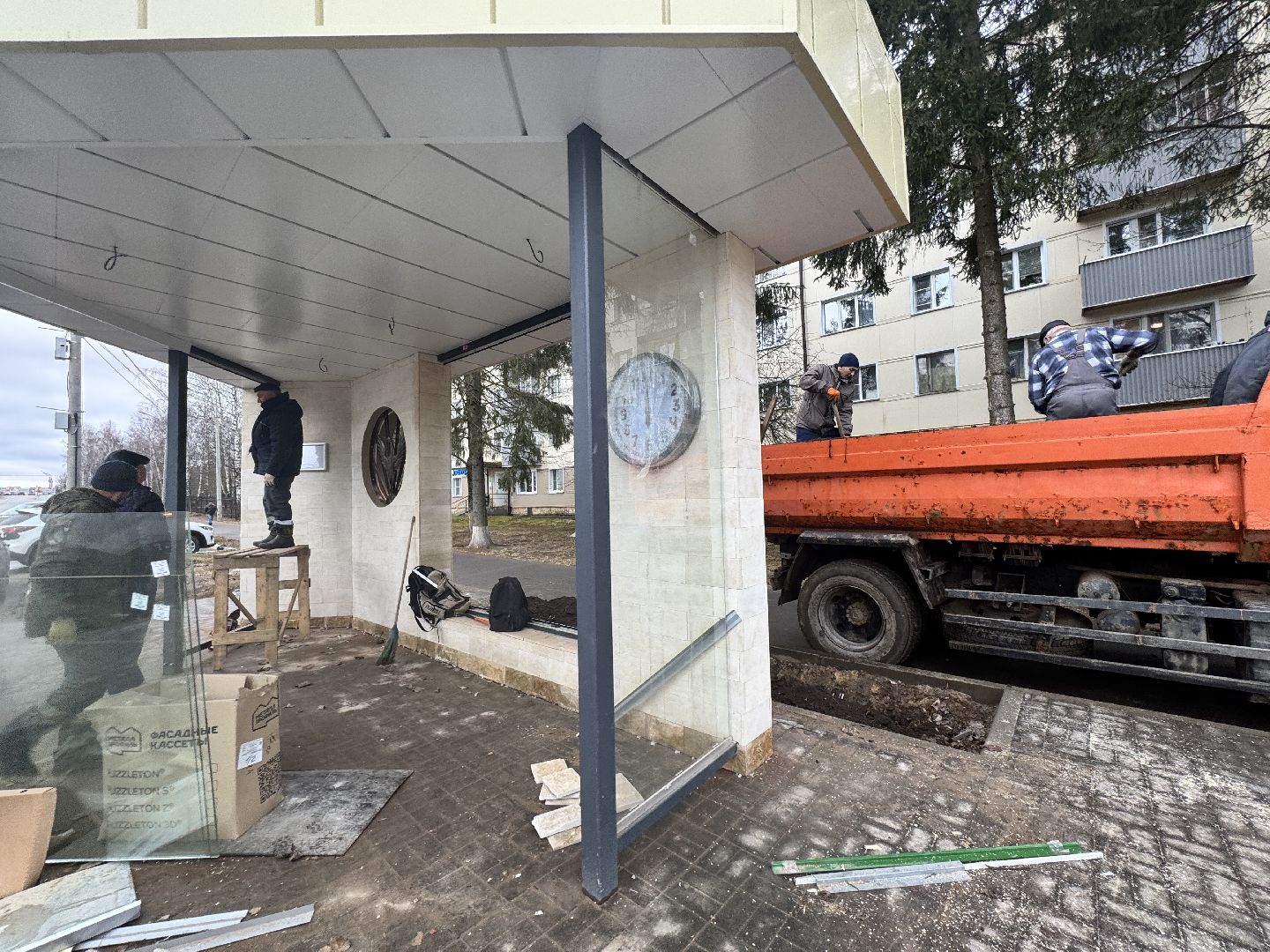 шаховская, остановка, новая остановка, строителсьтво,