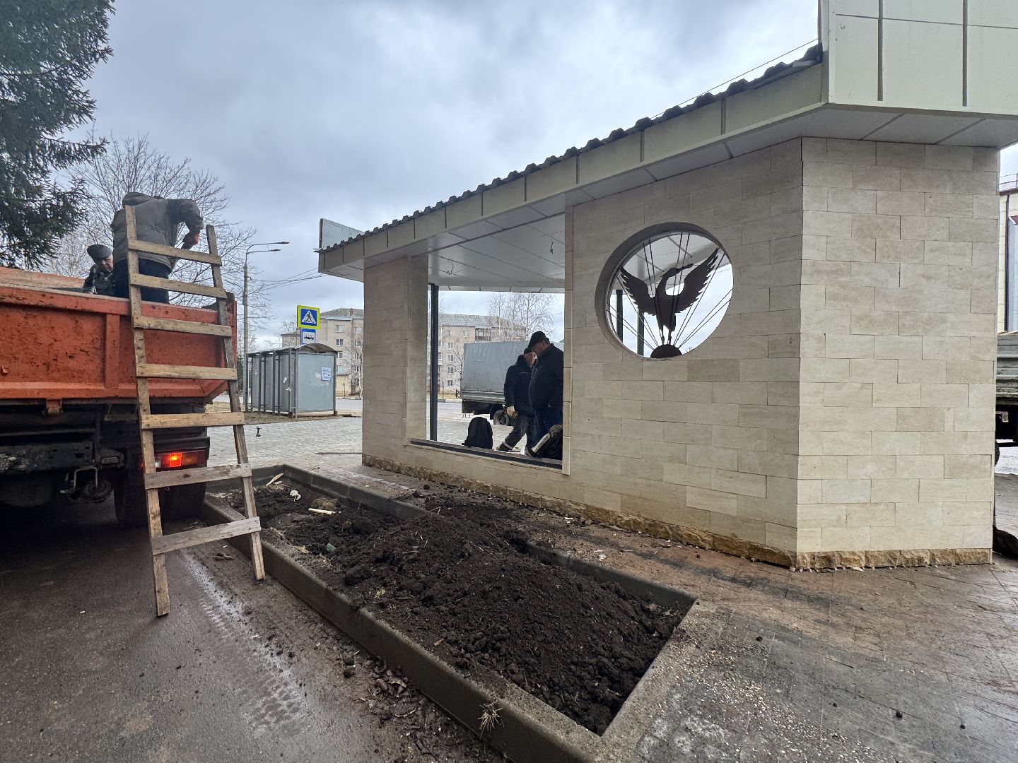 шаховская, остановка, новая остановка, строителсьтво,