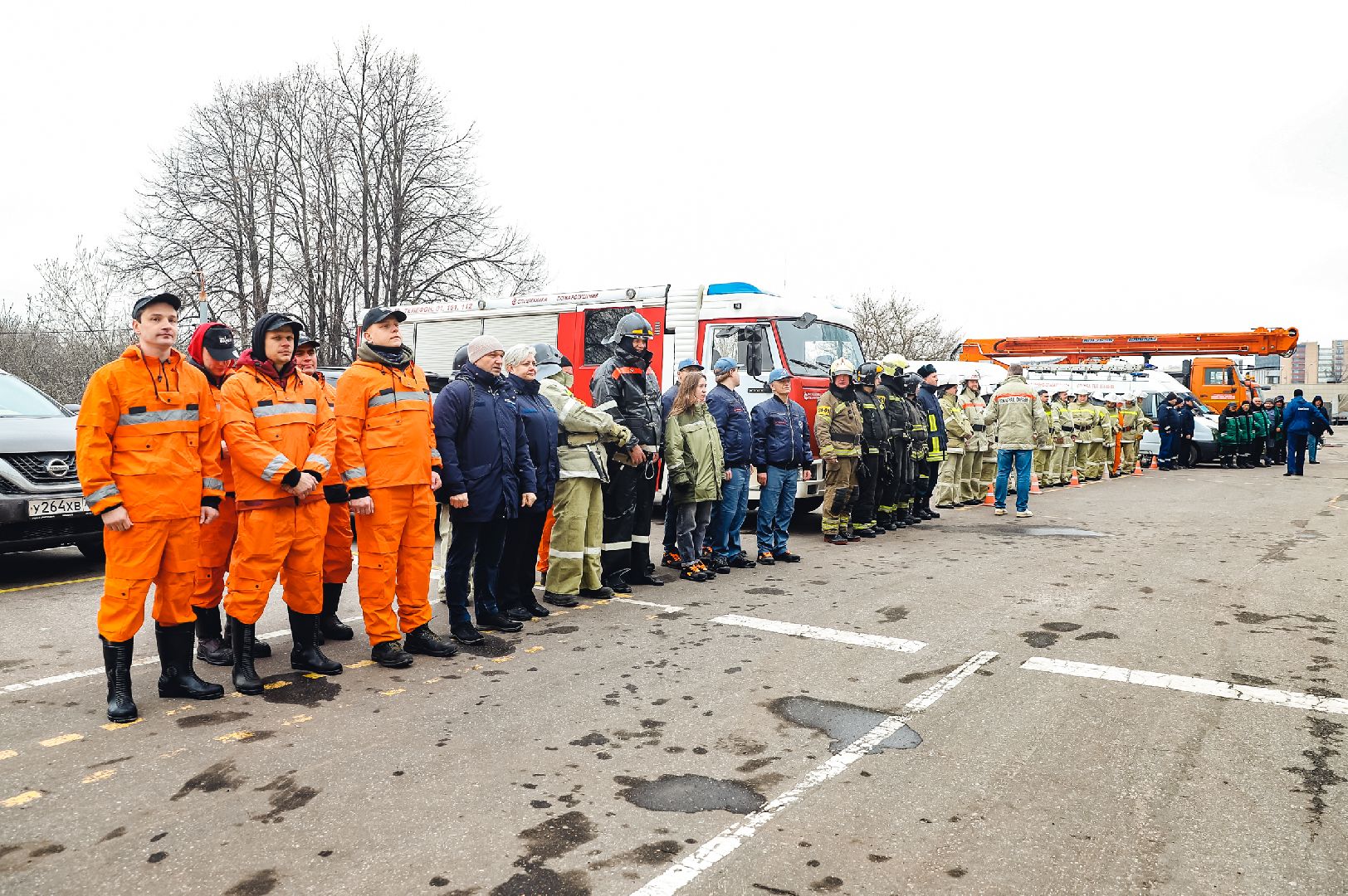 Смотр, Пожар, Ликвидация,