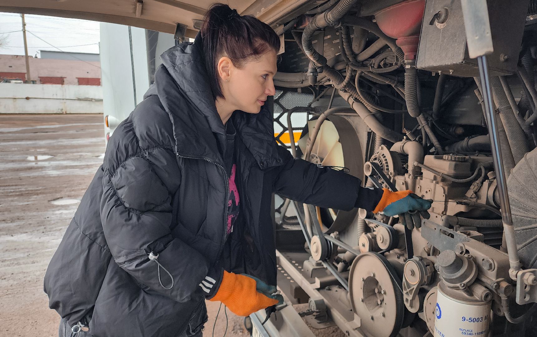 Бронницы, Мострансавто, Девушка водитель автобуса, Бронницкое АТП,