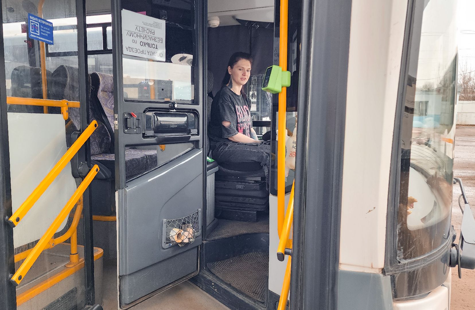 Бронницы, Мострансавто, Девушка водитель автобуса, Бронницкое АТП,