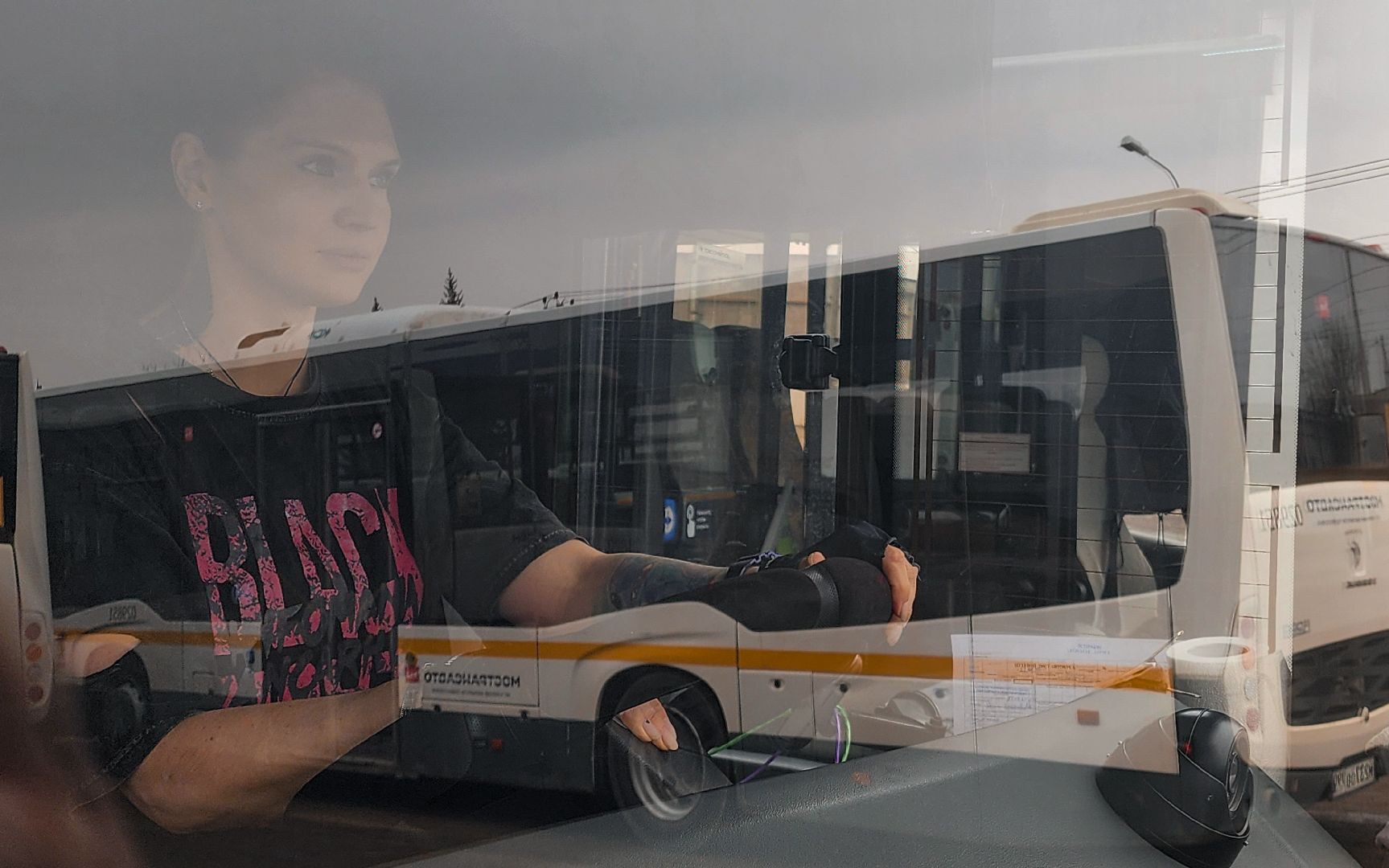 Бронницы, Мострансавто, Девушка водитель автобуса, Бронницкое АТП,