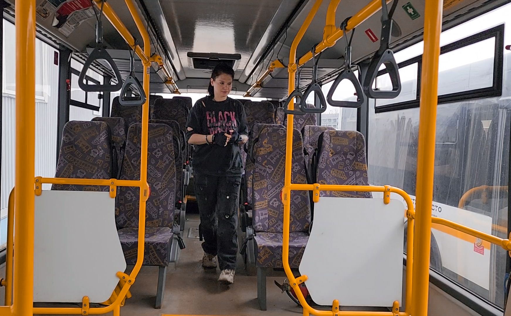 Бронницы, Мострансавто, Девушка водитель автобуса, Бронницкое АТП,