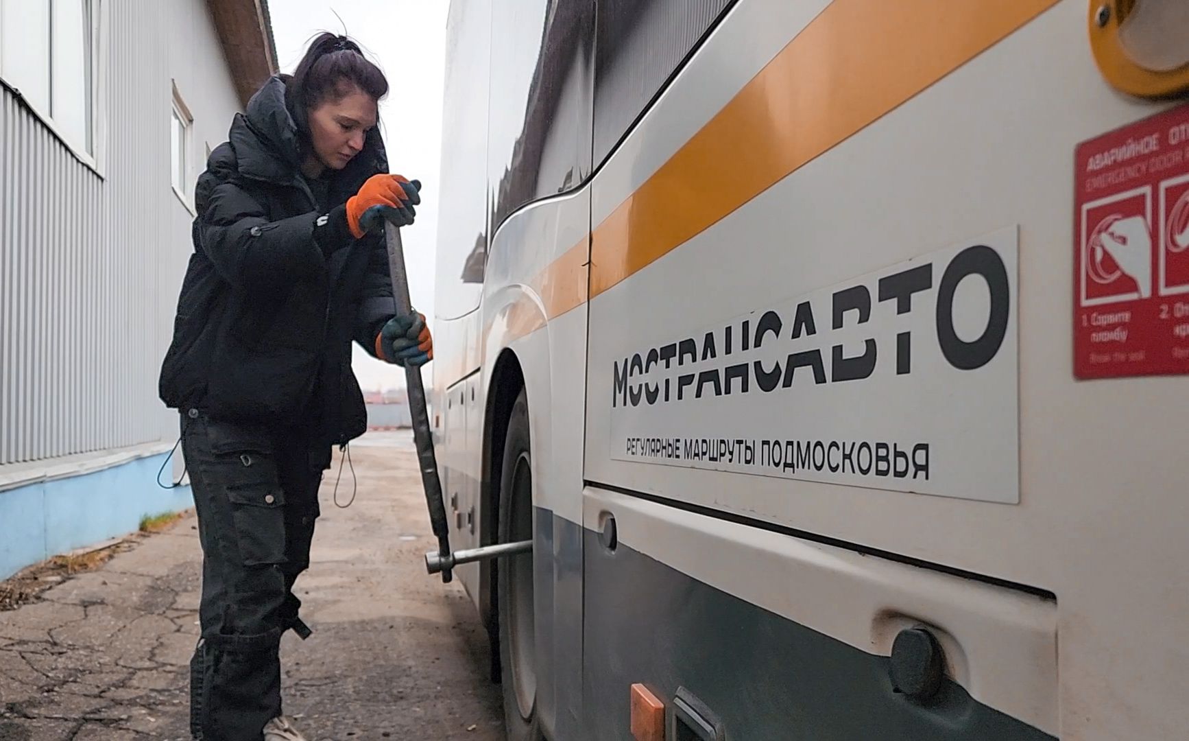 Бронницы, Мострансавто, Девушка водитель автобуса, Бронницкое АТП,