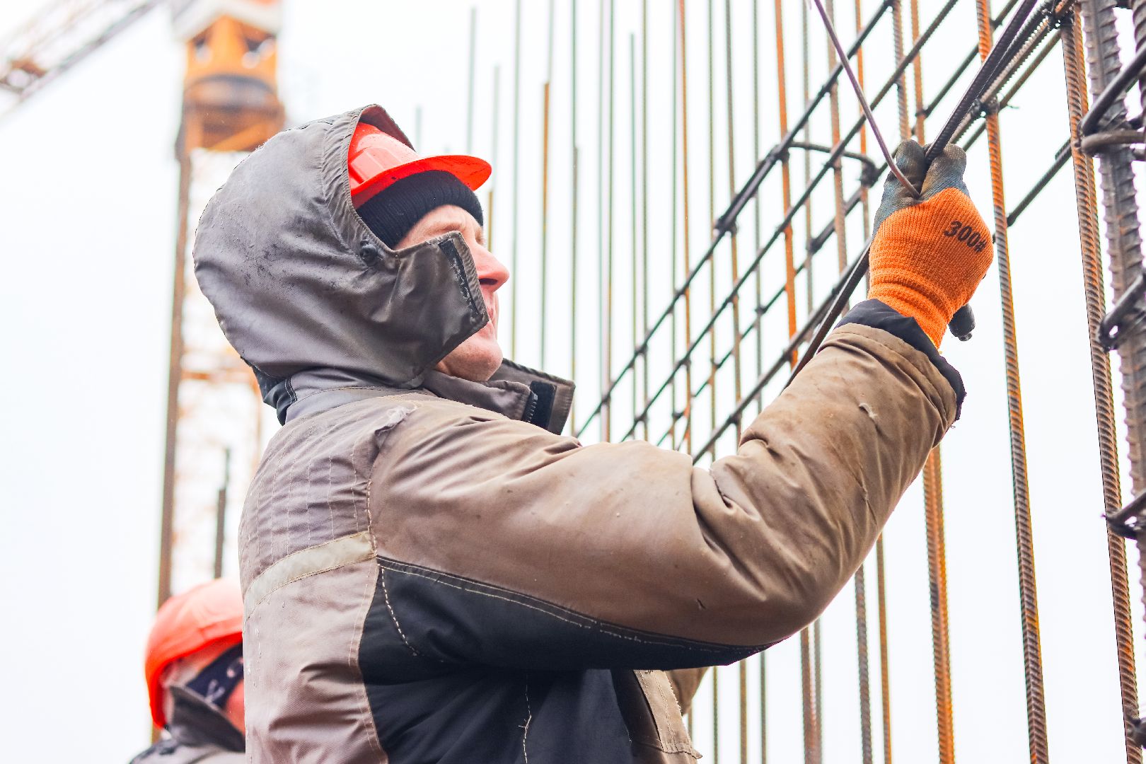 Клин, строительство, спорт, стройка спортшколы, люди, Подмосковье,