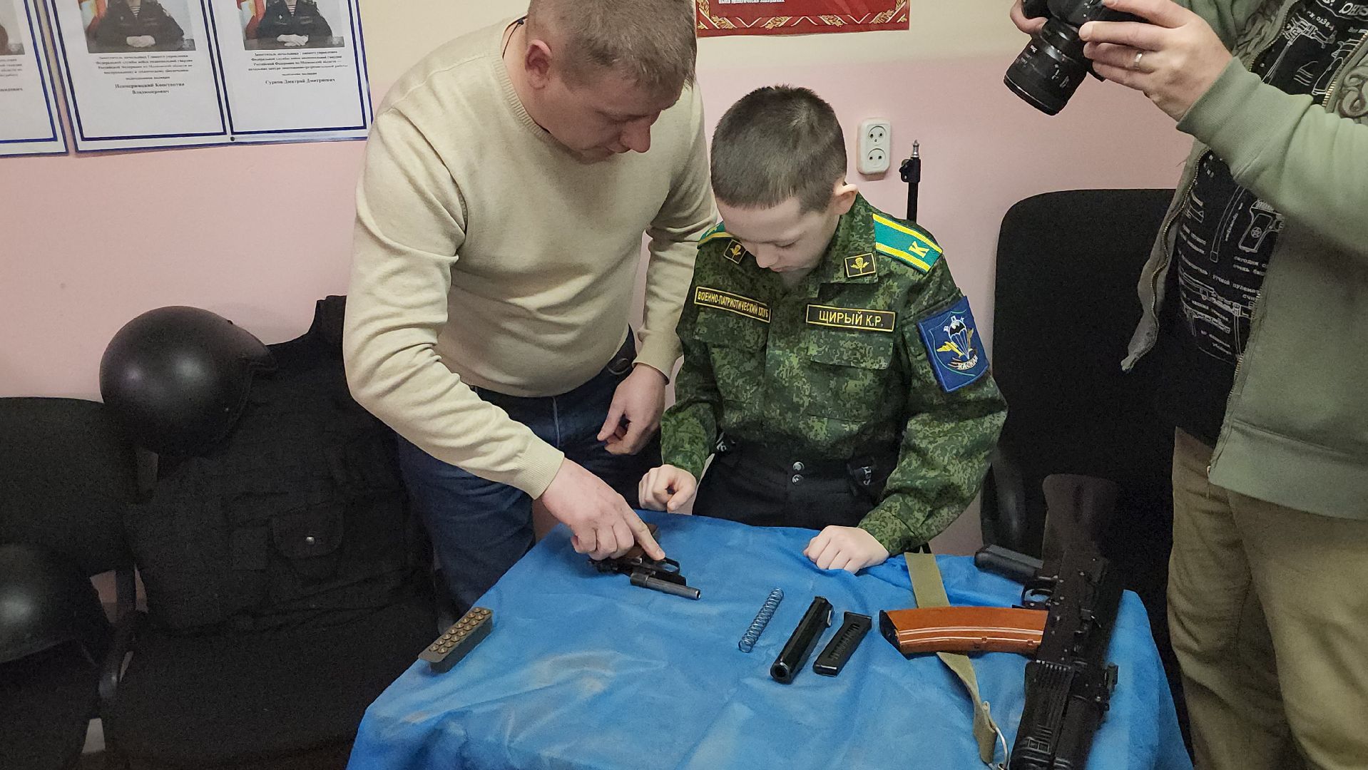 Сборка автомата, Росгвардия, Юнармия, щёлково,